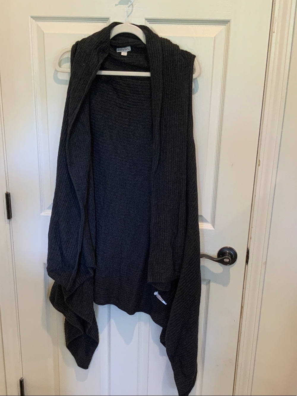 Merona Charcoal Ribbed Knit Cardigan